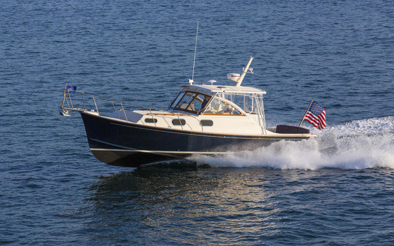 Fortier 33 vessel moving in ocean